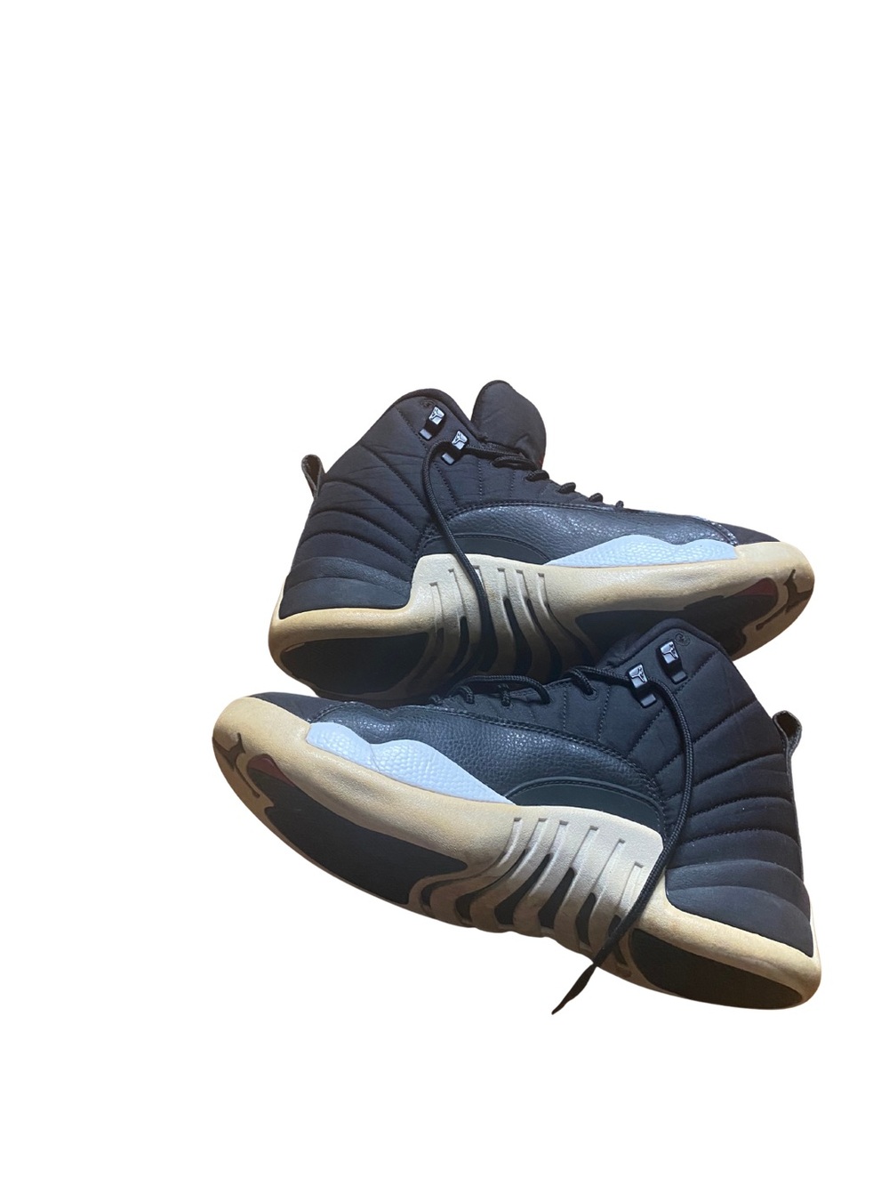 Air Jordan 12 Retro Nylon Black Gym Sneakers Men’s Size 9